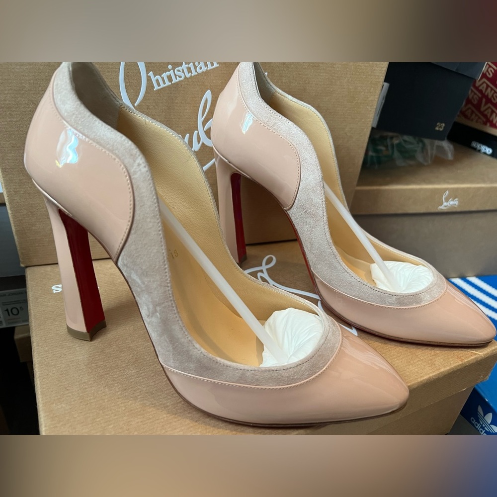 christian louboutin maud 100 patent antoinette
